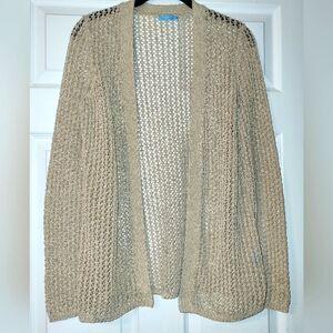 J McLaughlin‎ Open Work Crochet Cardigan Women's Size Small